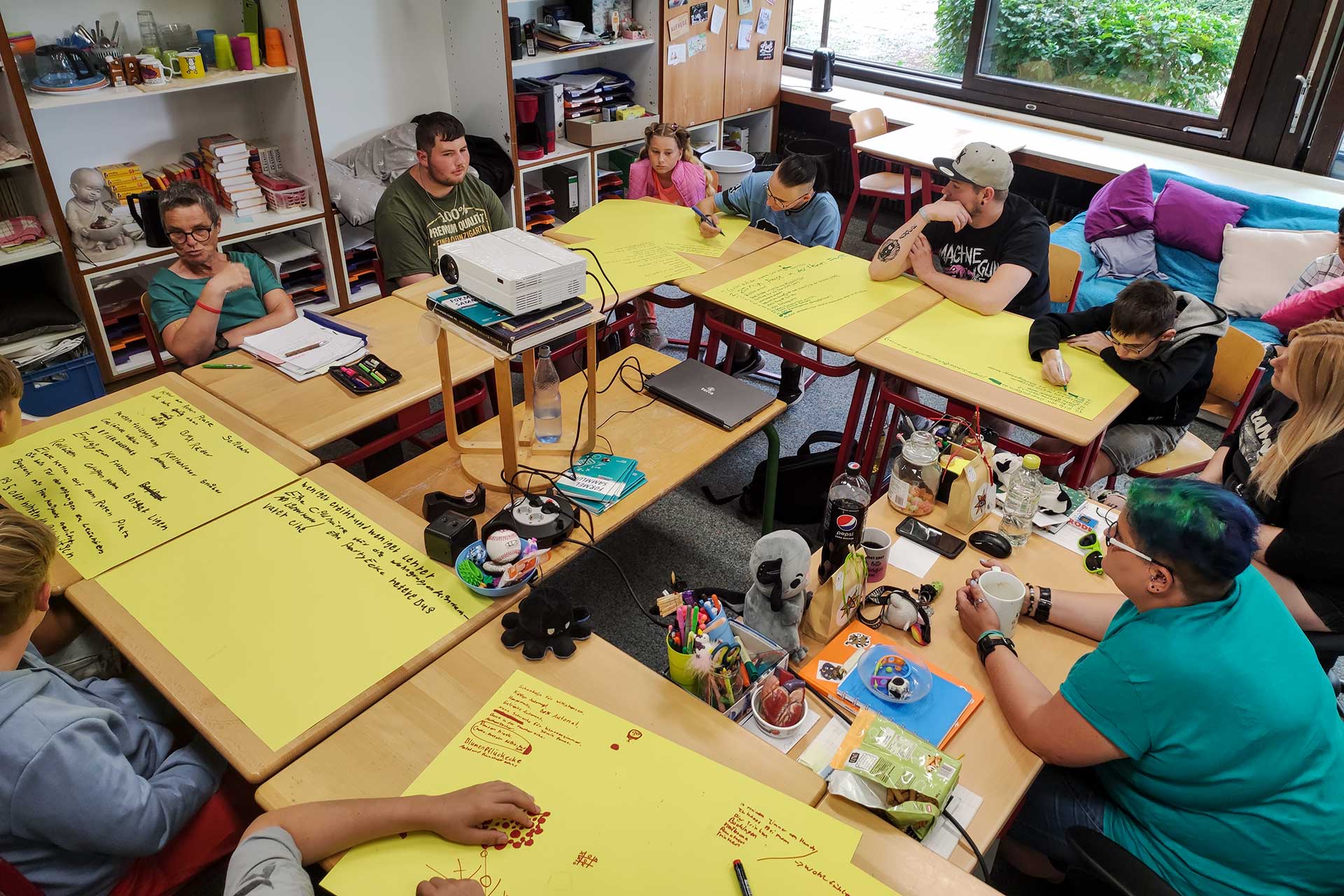 Brainstorming und Ideenaustausch