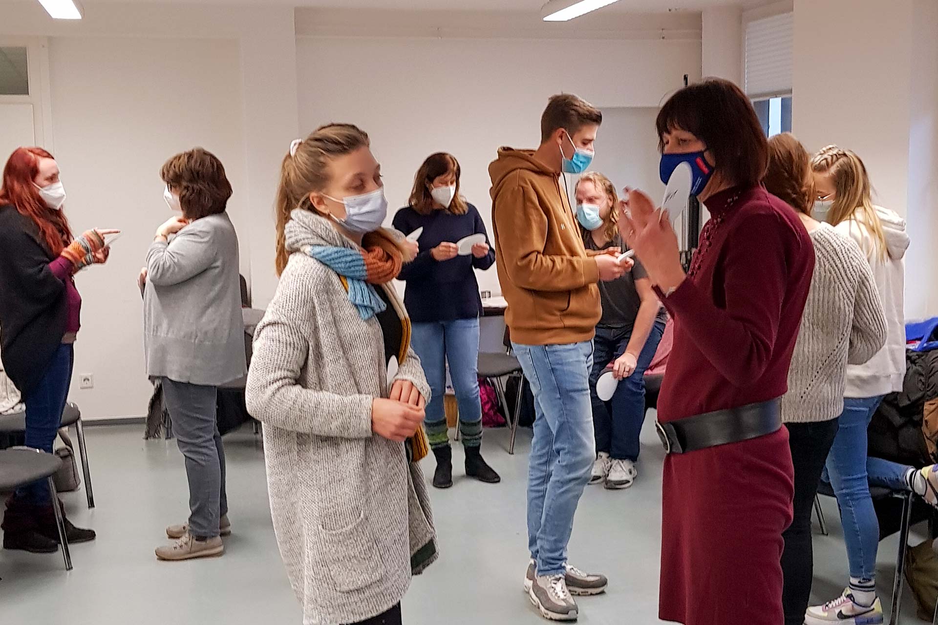 Reger Austausch bei der Inhouse-Schulung "Ich schaff’s"