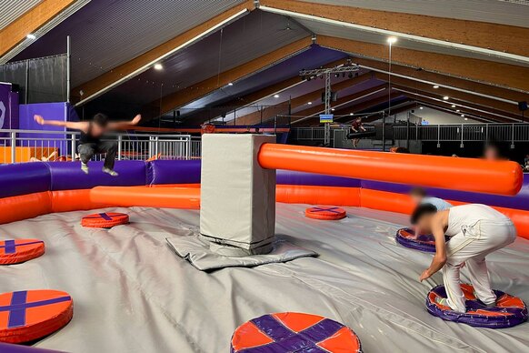 Trampolinspringen im Jump-House