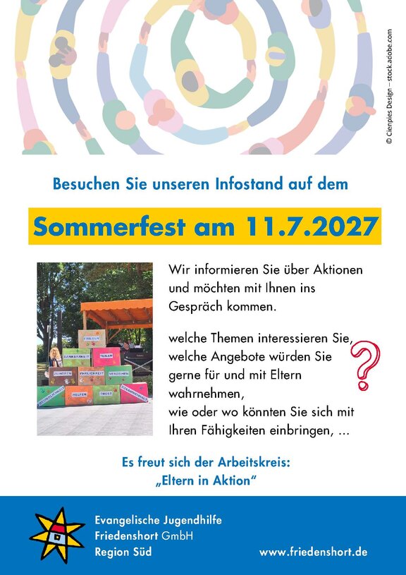 Stand beim Sommerfest 2027 Stand beim Sommerfest 2027