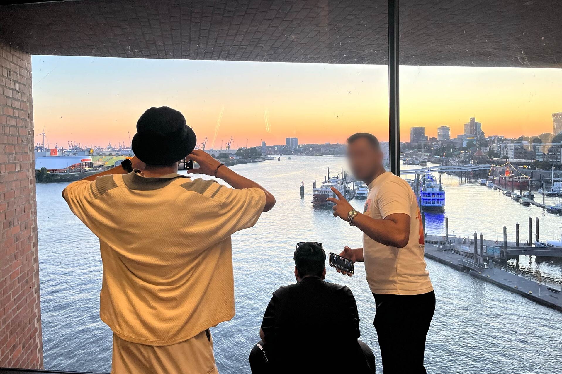 Tolle Aussicht über den Hamburger Hafen